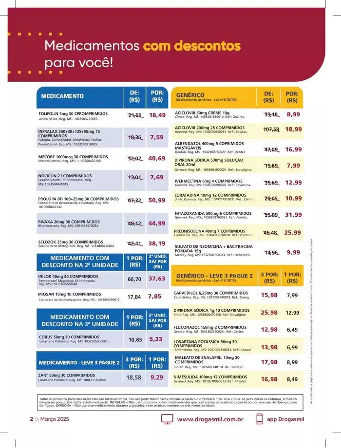 Encarte de Março de 2025 10 de março até 31 de março 2025 - Pagina 2