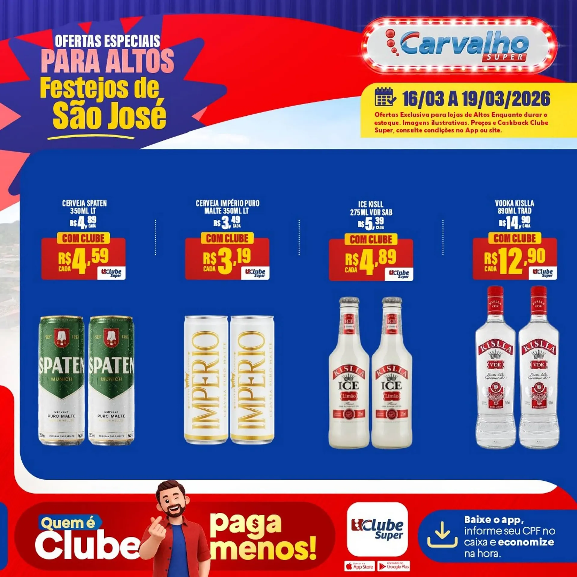 Encarte de Catálogo Carvalho Supermercado 16 de março até 19 de março 2026 - Pagina 4