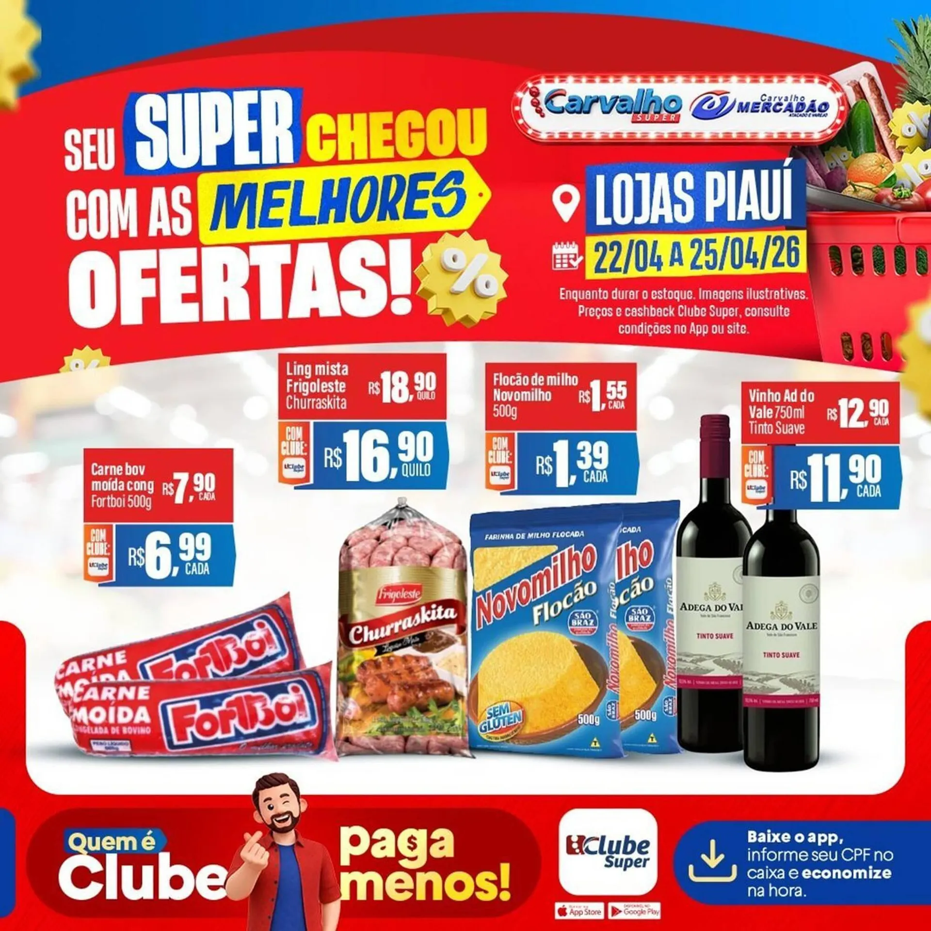 Encarte de Catálogo Carvalho Supermercado 22 de abril até 25 de abril 2026 - Pagina 2