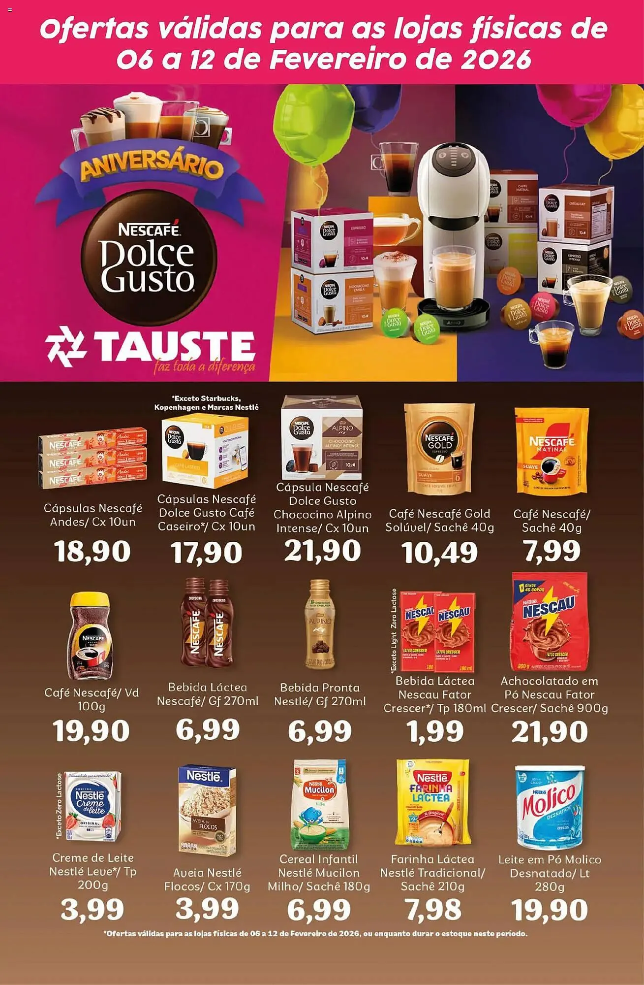 Encarte de Catálogo Supermercados Tauste 6 de março até 13 de março 2026 - Pagina 1