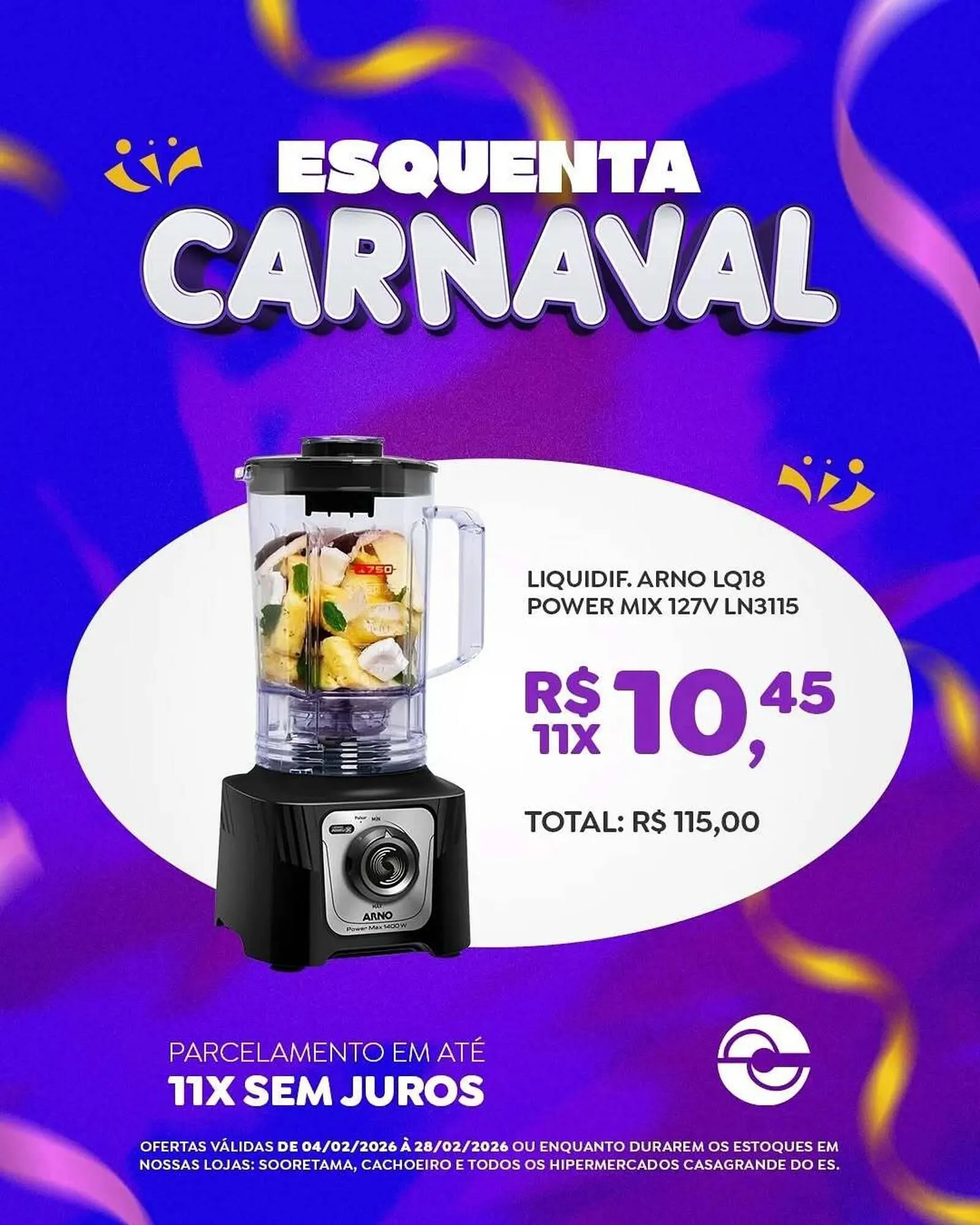 Encarte de Catálogo Casagrande Supermercados 12 de fevereiro até 28 de fevereiro 2026 - Pagina 3