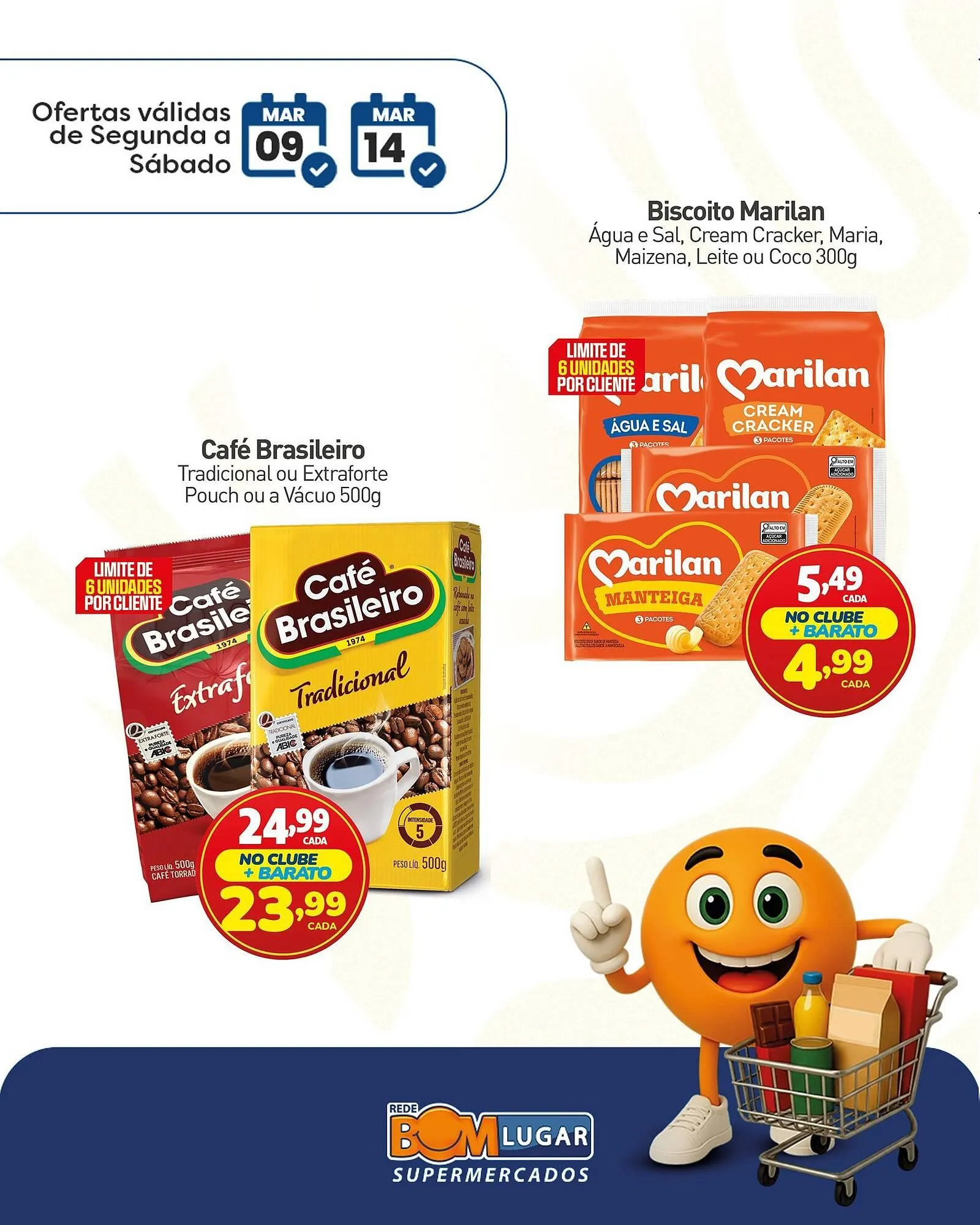 Encarte de Folheto Rede Bom Lugar 9 de março até 14 de março 2026 - Pagina 1