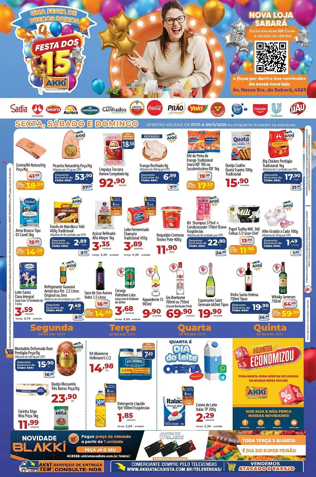 Encarte de Folheto Akki Atacadista 7 de novembro até 10 de novembro 2025 - Pagina 1