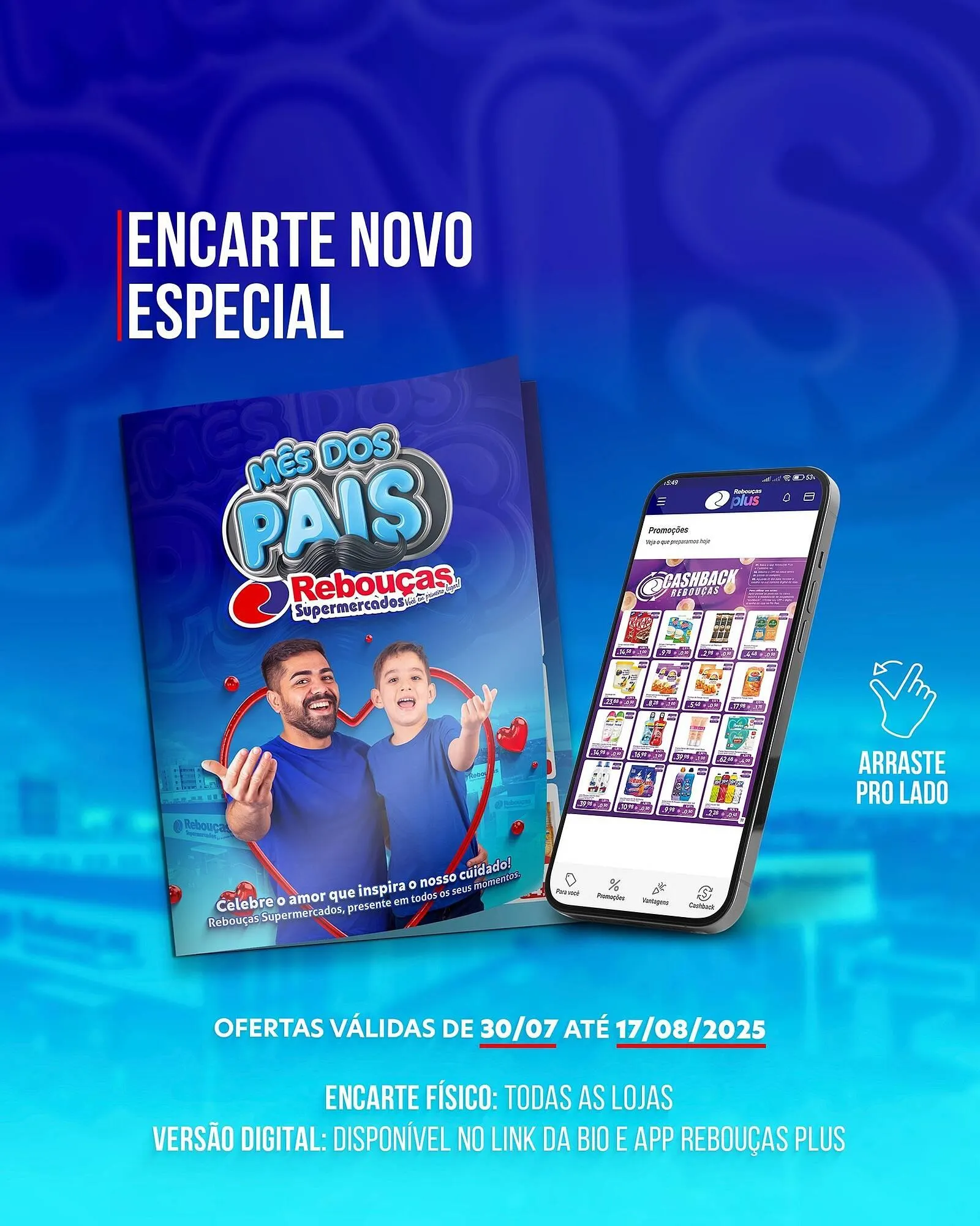 Encarte de Catálogo Rebouças Supermercados 1 de agosto até 2 de agosto 2025 - Pagina 1