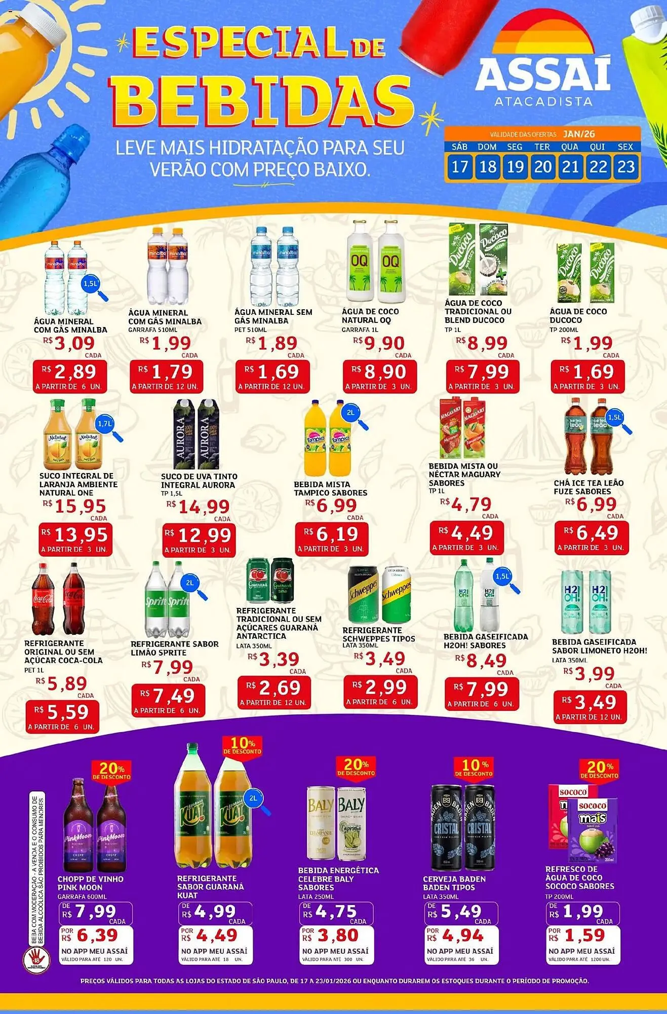 Encarte de Encarte Assaí Atacadista 17 de janeiro até 23 de janeiro 2026 - Pagina 1