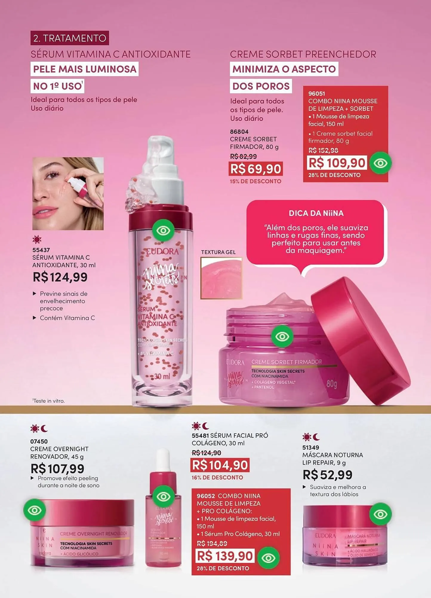 Encarte de Catálogo Eudora 1 de abril até 1 de maio 2026 - Pagina 42