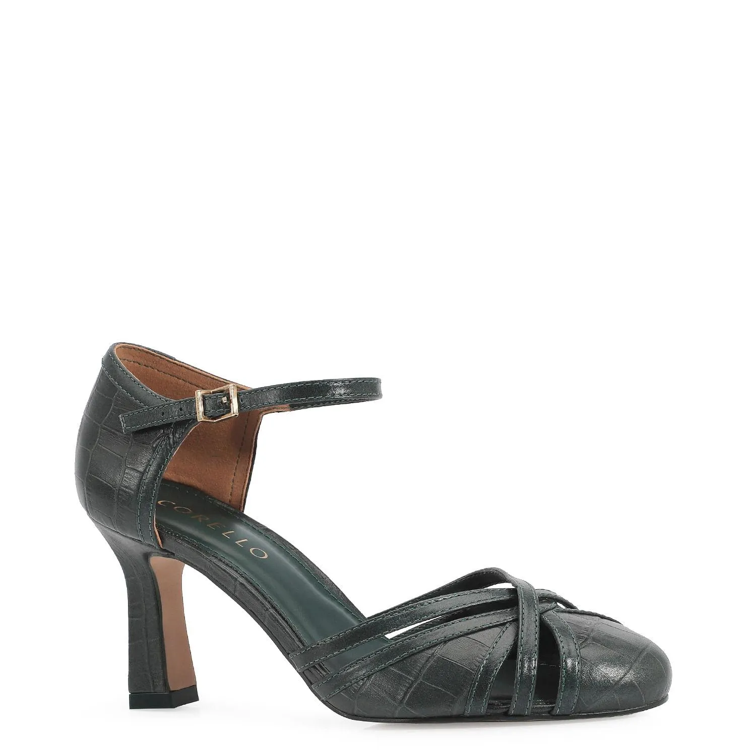 Scarpin Couro Verde