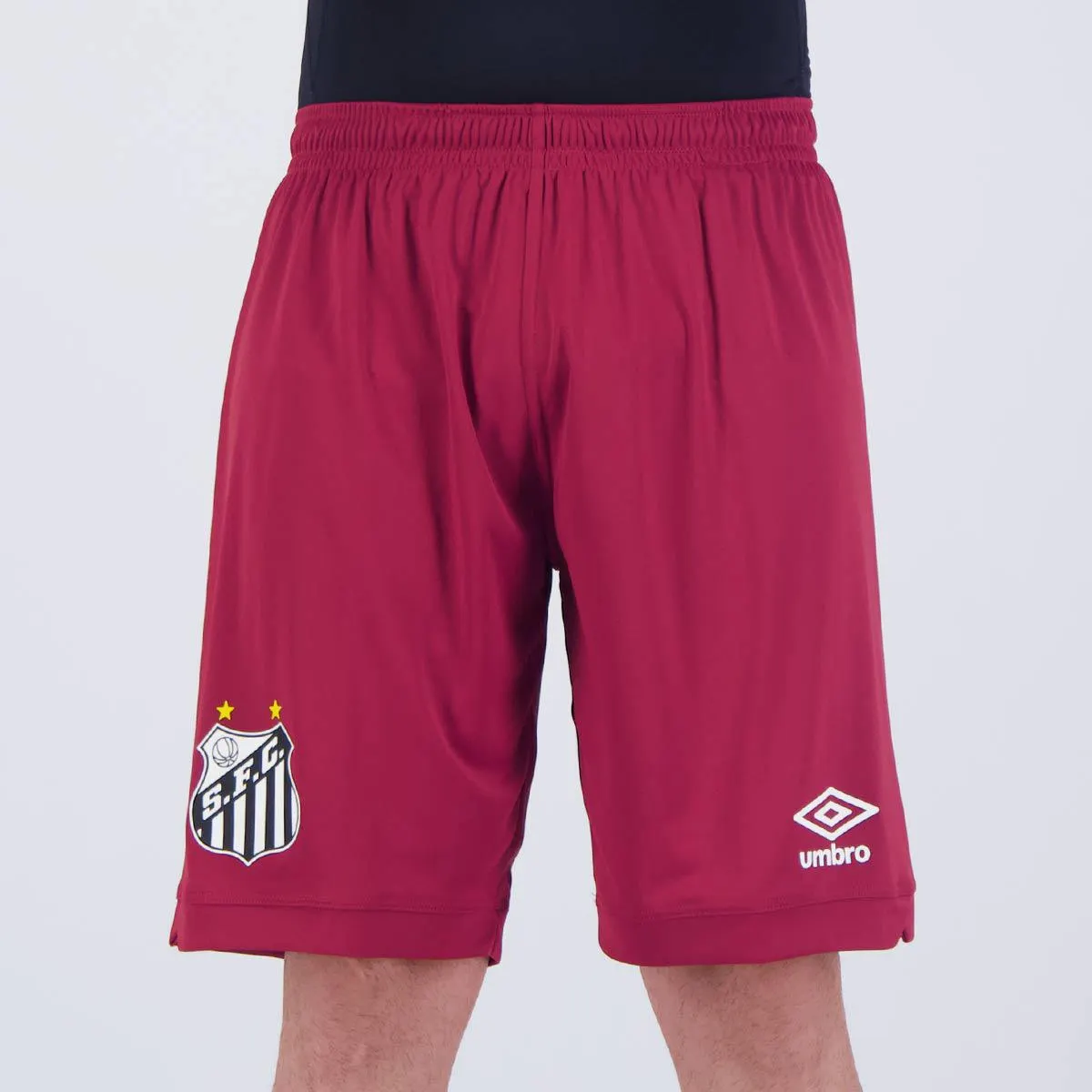 Calção Umbro Goleiro Santos 2023 Bordô