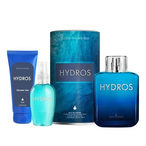 Kit Hydros (Deo Côlonia + Body Splash + Sabonete líquido)