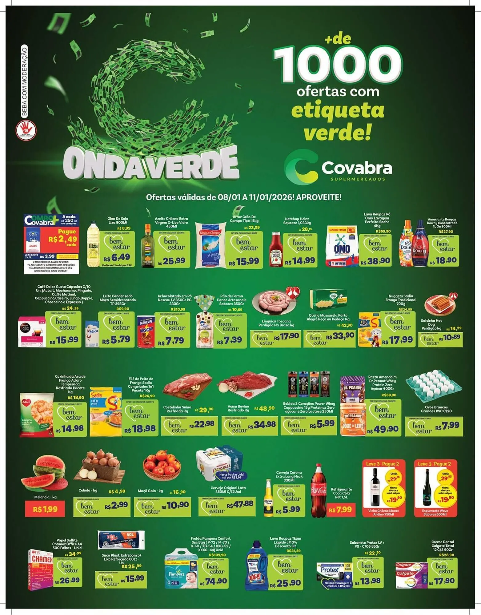 Encarte de Catálogo Covabra Supermercados 8 de janeiro até 11 de janeiro 2026 - Pagina 1