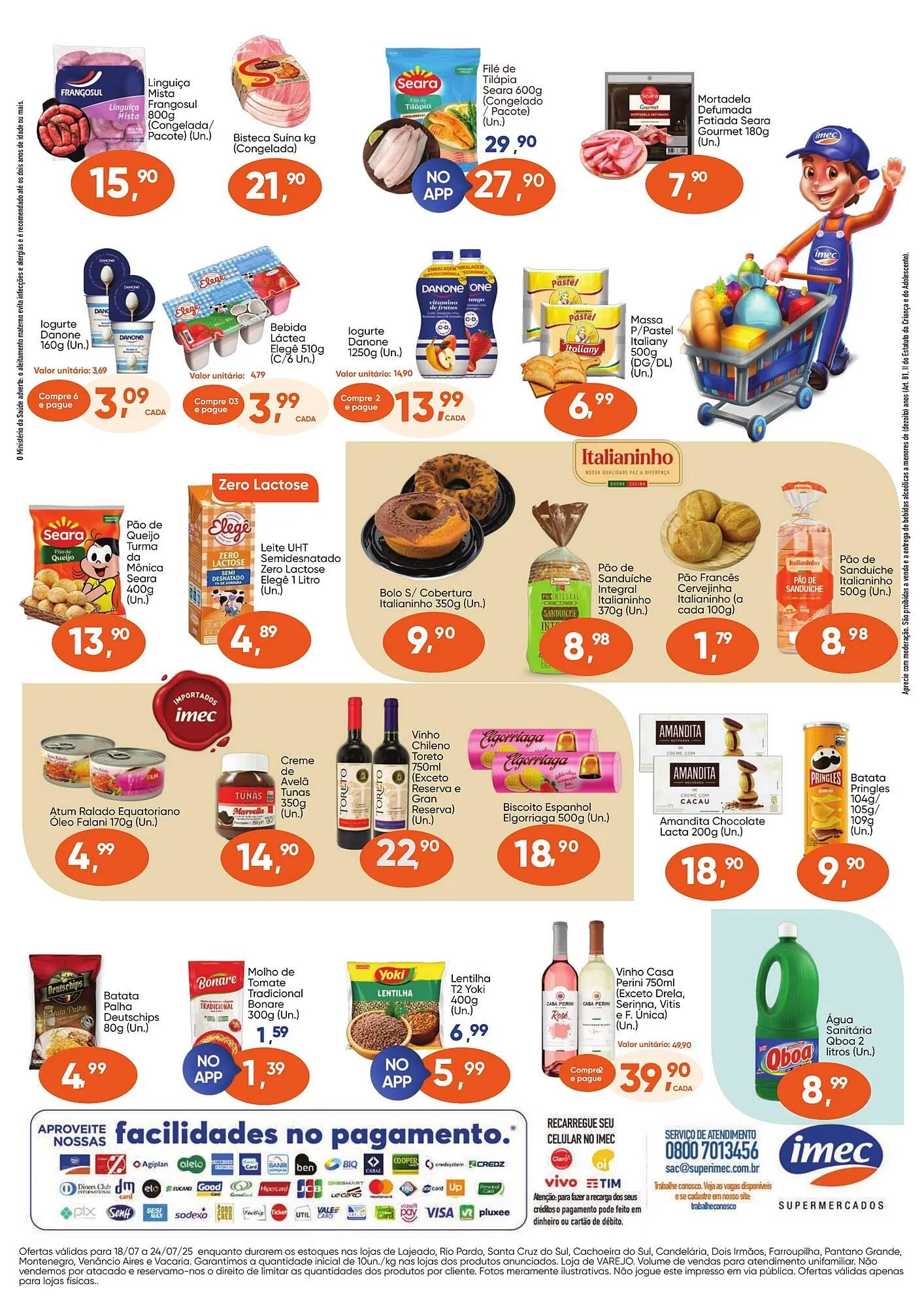 Encarte de Catálogo Imec Supermercados 18 de julho até 24 de julho 2025 - Pagina 2
