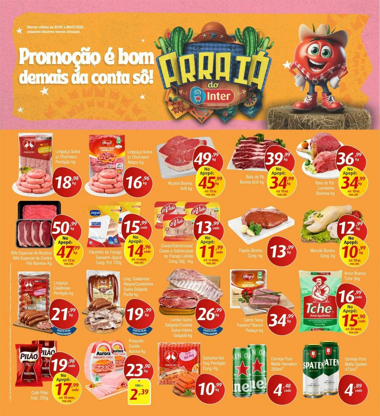 Encarte de Inter Supermercados 30 de junho até 9 de julho 2025 - Pagina 1