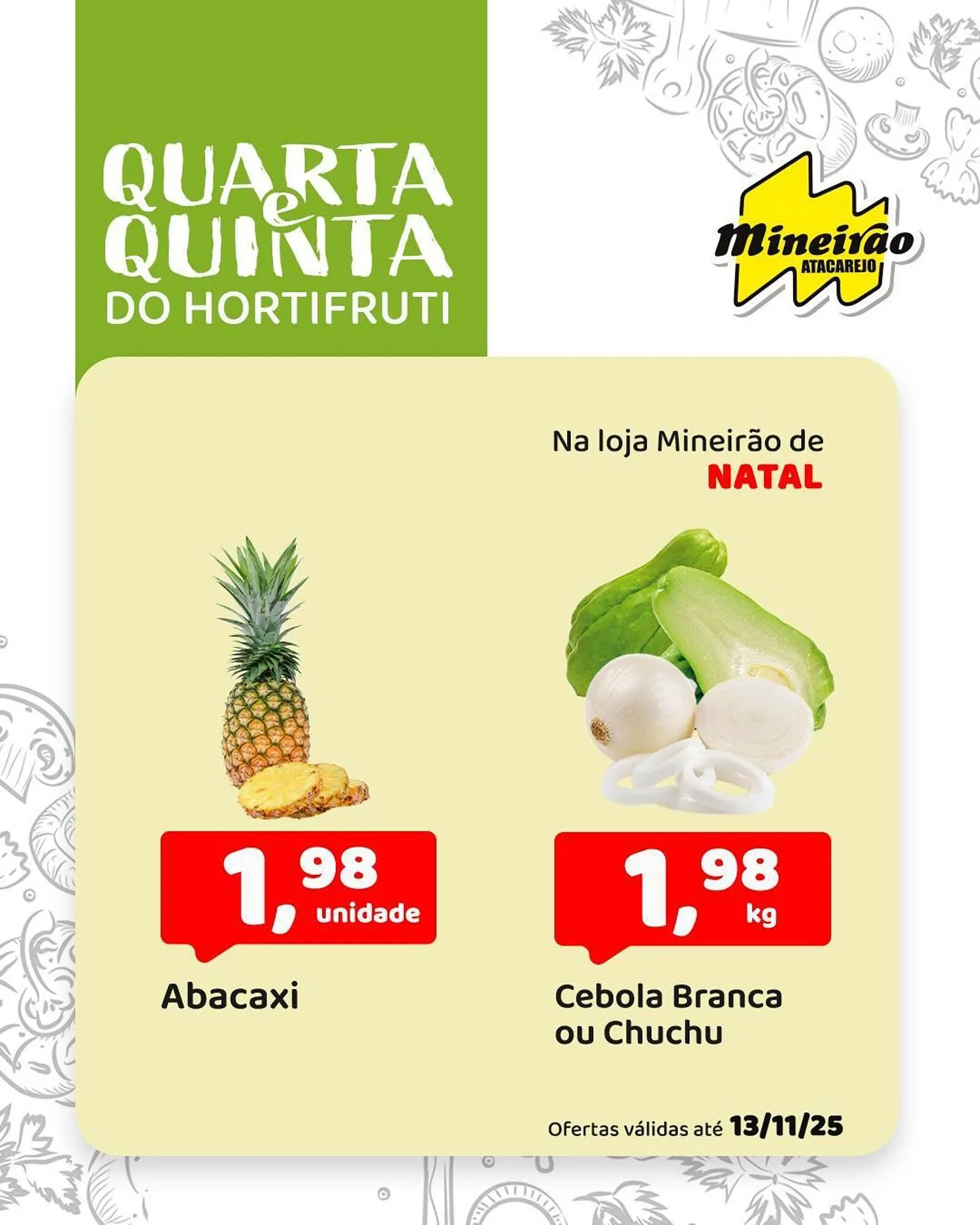 Encarte de Folheto Mineirão Atacarejo 12 de novembro até 13 de novembro 2025 - Pagina 1