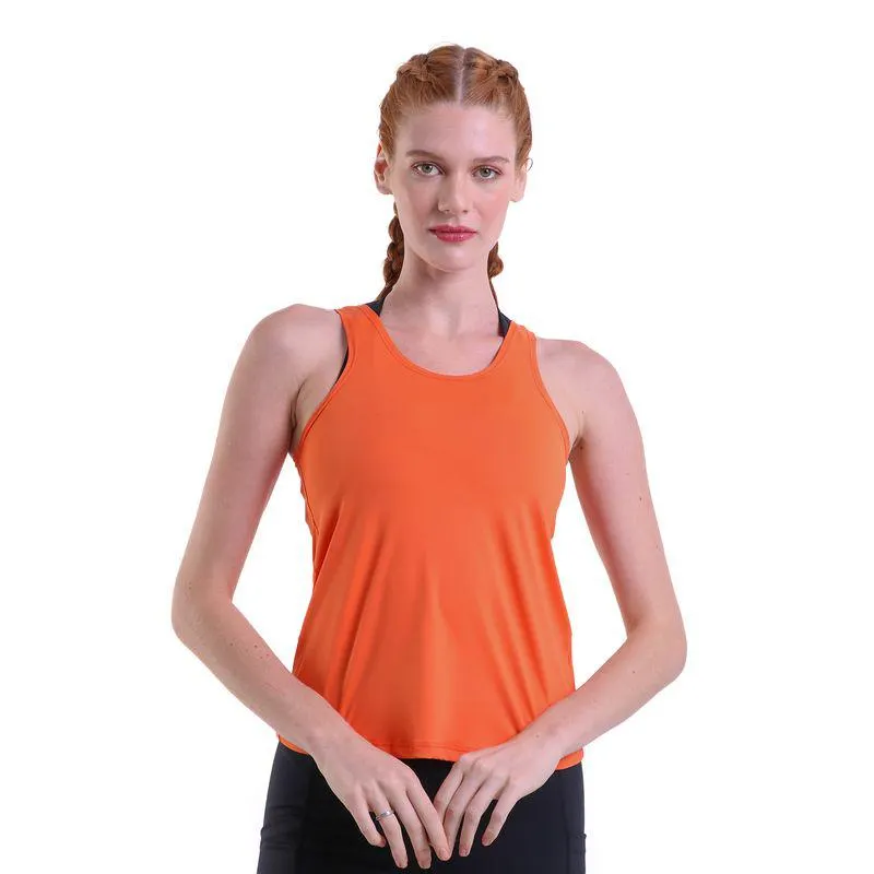 Regata Feminina Proteção UV 50+ Trendz Laranja