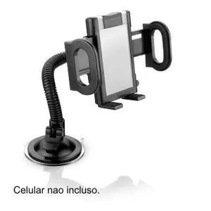 Suporte veicular para celulares, Preto, AC168, MULTILASER