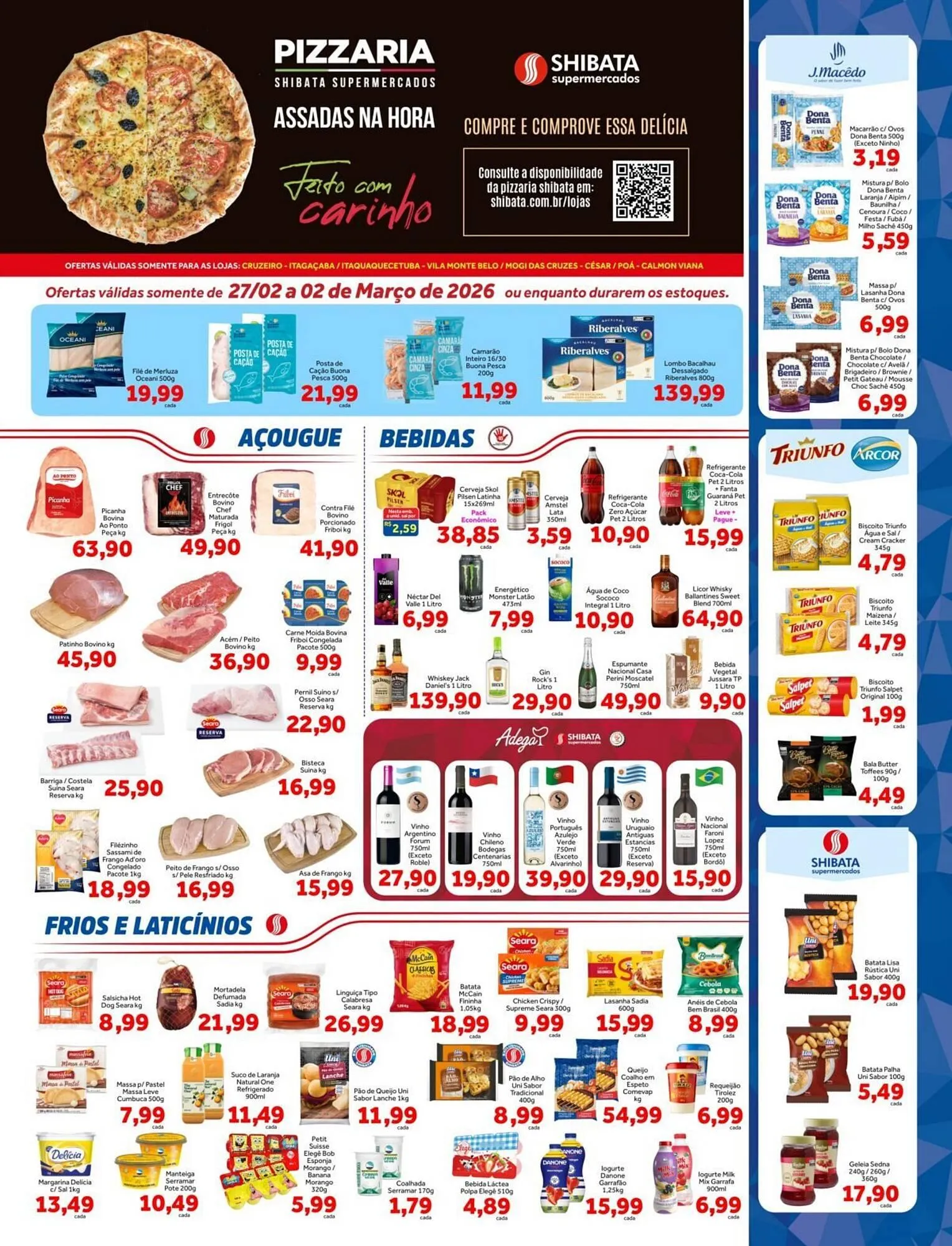 Encarte de Folheto Shibata Supermercados 26 de fevereiro até 2 de março 2026 - Pagina 1