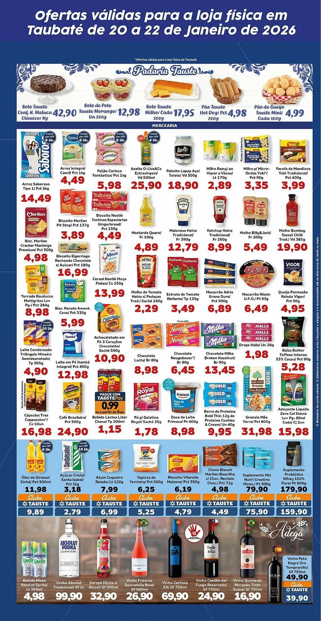 Encarte de Catálogo Supermercados Tauste 20 de janeiro até 22 de janeiro 2026 - Pagina 3