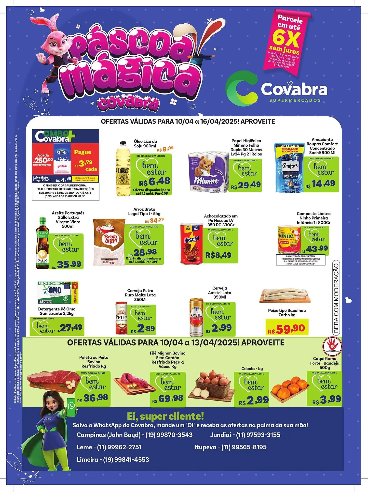 Encarte de Catálogo Covabra Supermercados 7 de abril até 20 de abril 2025 - Pagina 1
