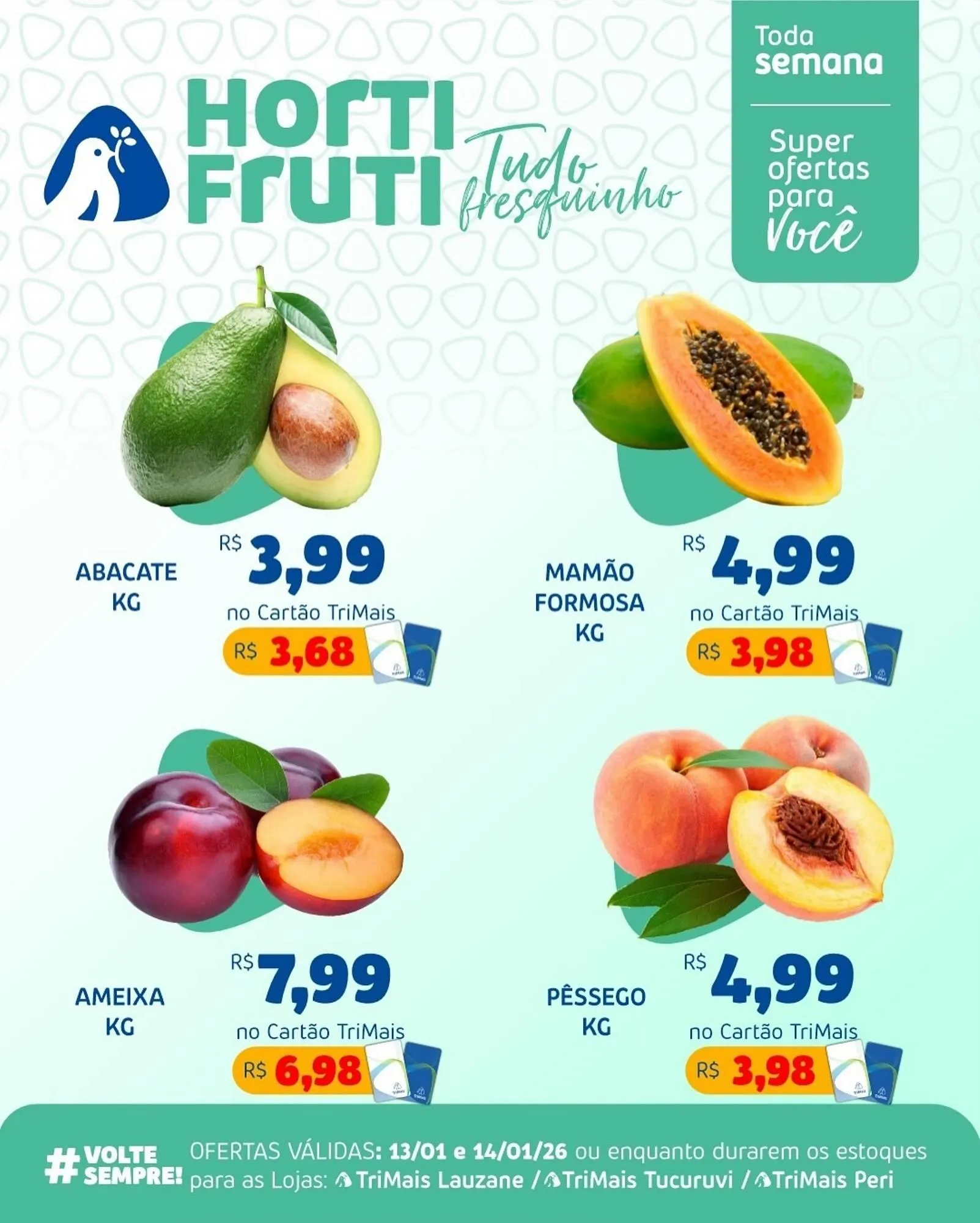 Encarte de Catálogo Trimais Supermercado 13 de janeiro até 14 de janeiro 2026 - Pagina 1