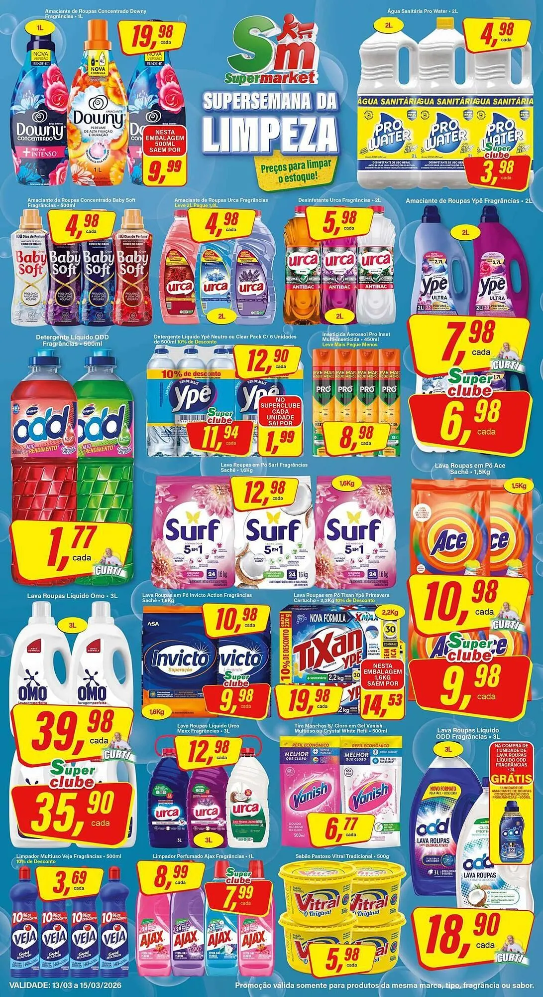 Encarte de Encarte Rede Supermarket 13 de março até 15 de março 2026 - Pagina 1