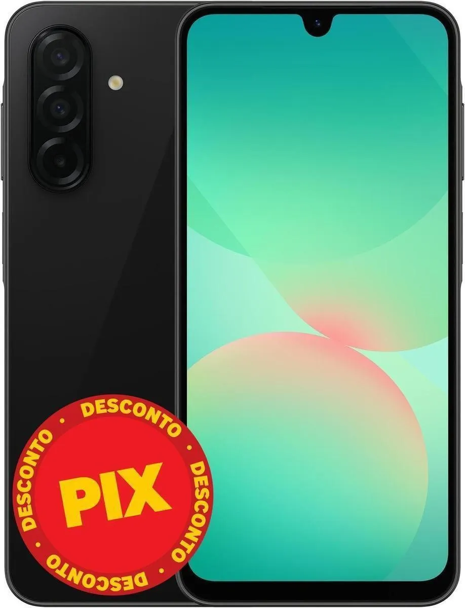Smartphone / Telefone Celular Samsung Galaxy A26 5G 256GB 8GB RAM CâmeraTripla Traseira Tela 6.7" Preto