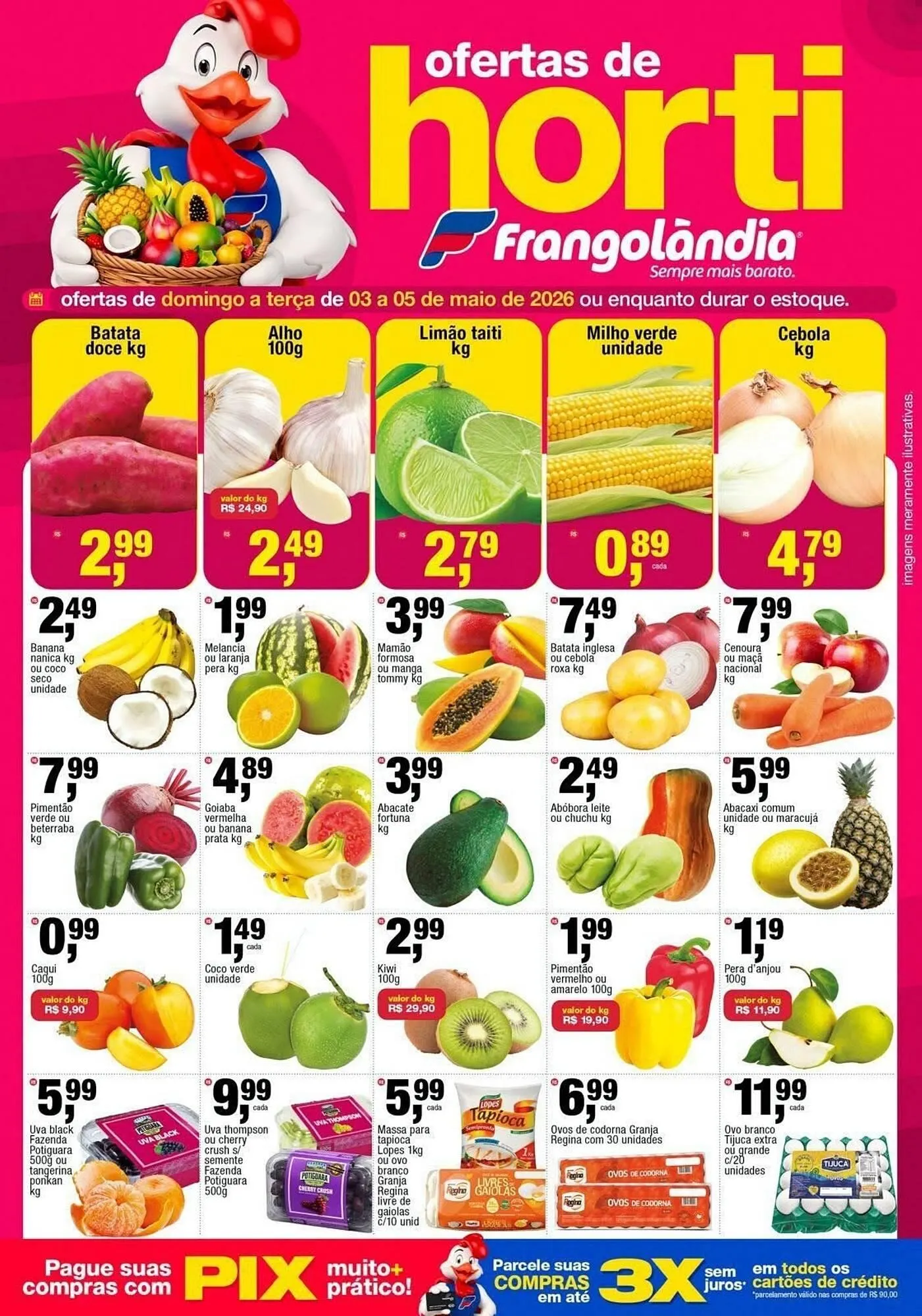 Encarte de Encarte Frangolândia 3 de maio até 5 de maio 2026 - Pagina 1
