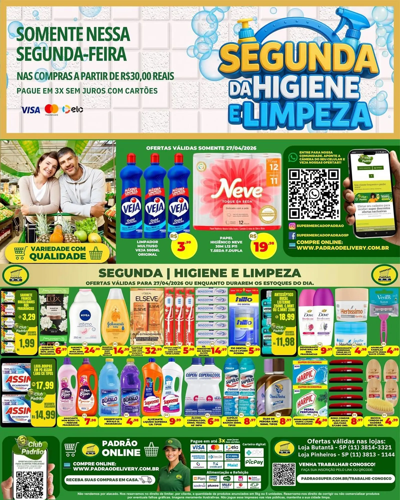 Encarte de Folheto Supermercado Padrão 27 de abril até 27 de abril 2026 - Pagina 1