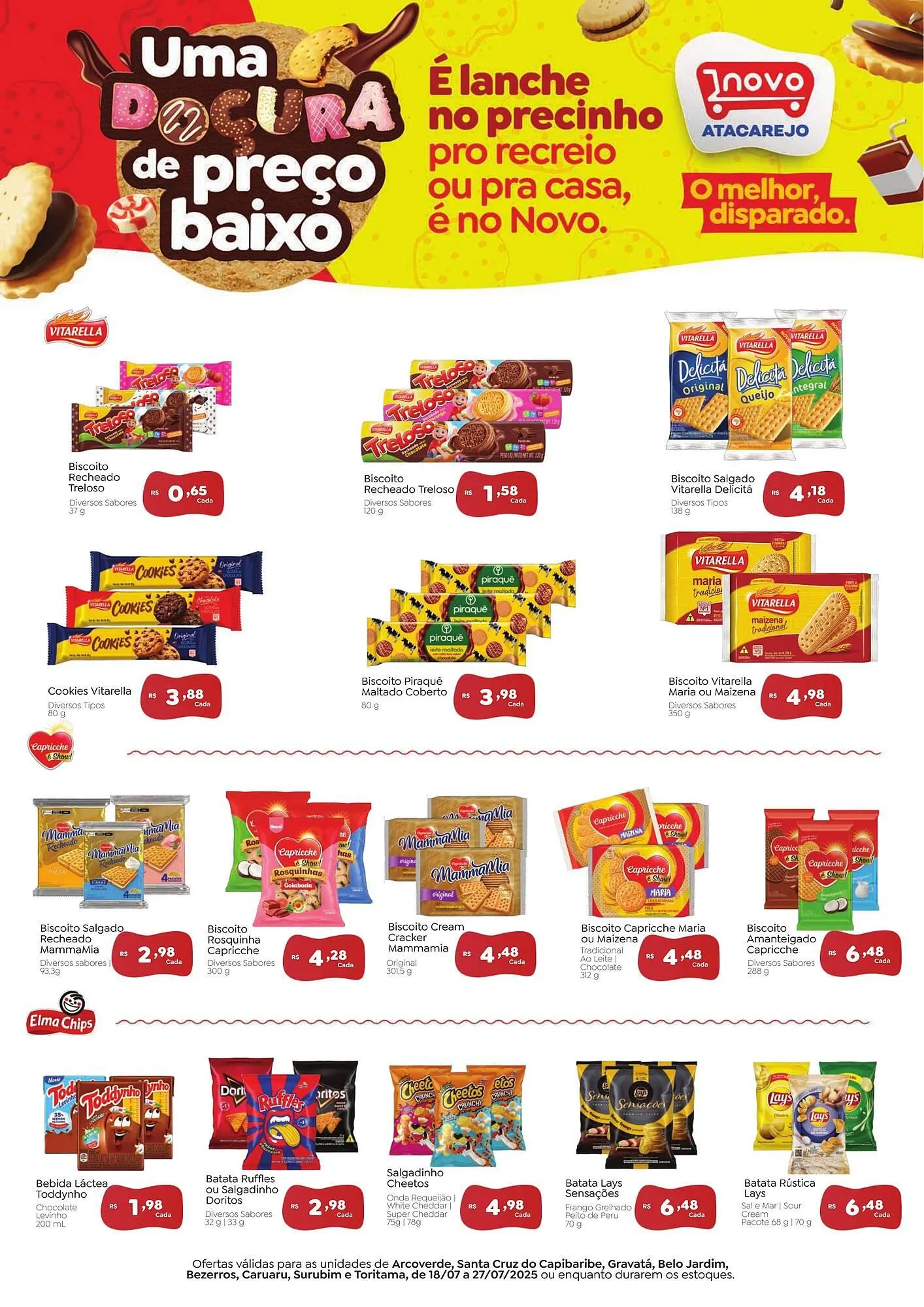 Encarte de Catálogo Novo Atacarejo 19 de julho até 27 de julho 2025 - Pagina 1