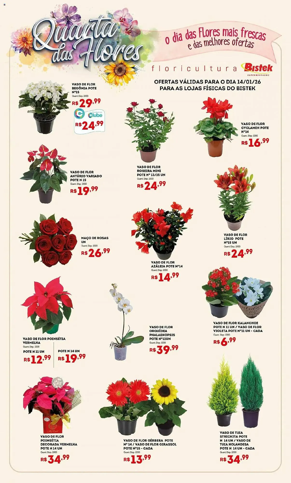 Encarte de Encarte Bistek Supermercados 14 de janeiro até 14 de janeiro 2026 - Pagina 1