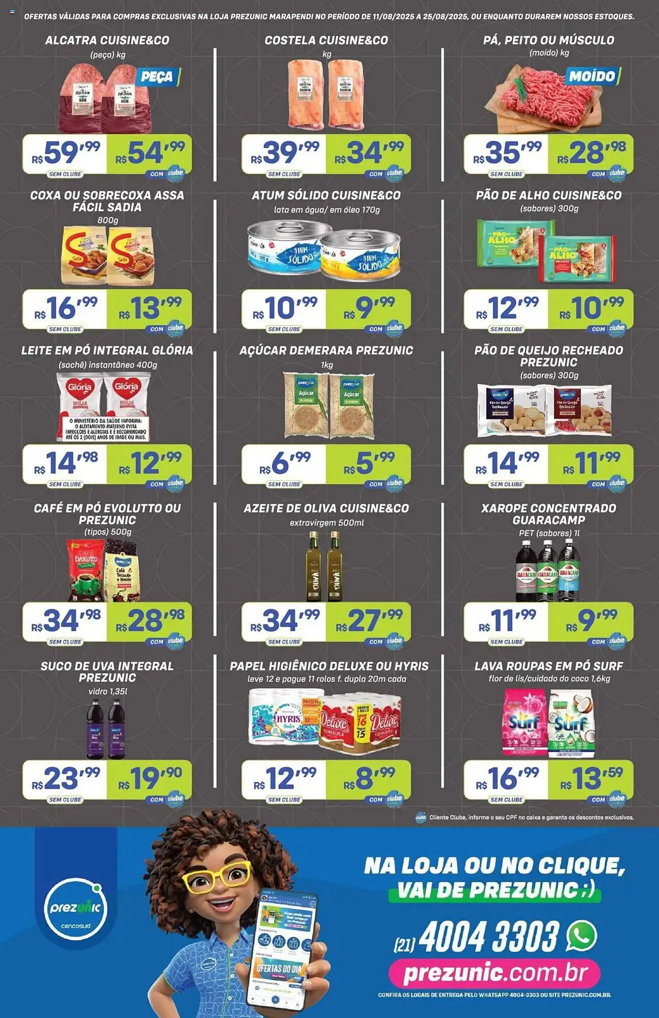 Encarte de Catálogo Prezunic 11 de agosto até 25 de agosto 2025 - Pagina 2