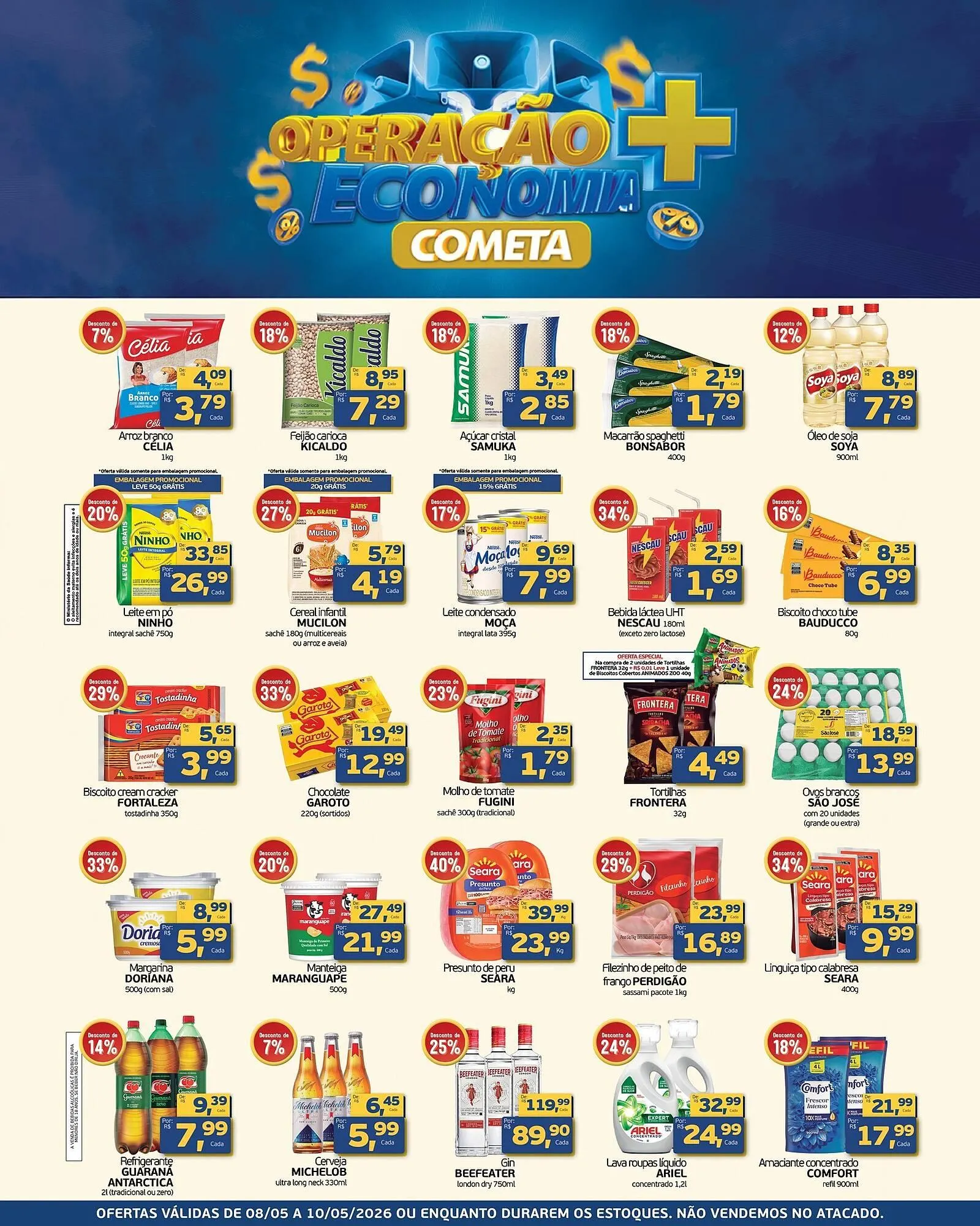 Encarte de Encarte Cometa Supermercados 8 de maio até 10 de maio 2026 - Pagina 1