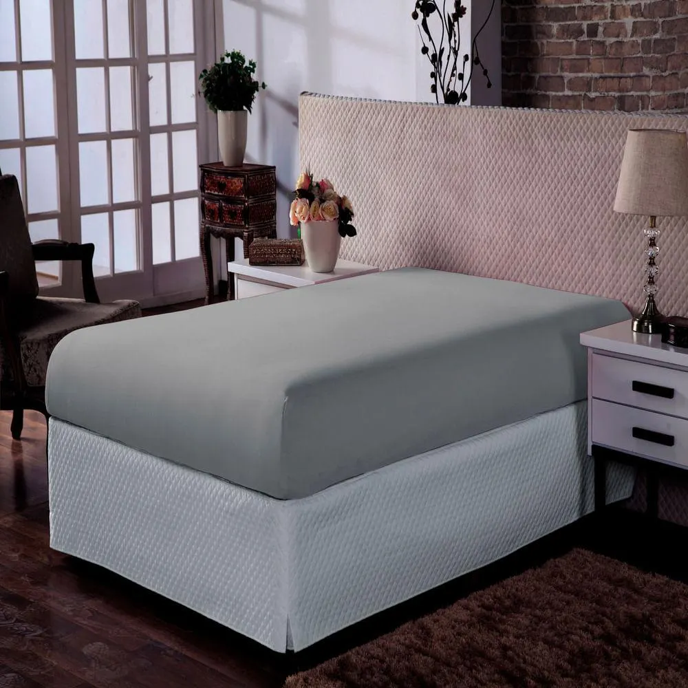 Lençol Casal Liso Doce Vida 2022 Cinza 138x188cm - Portallar