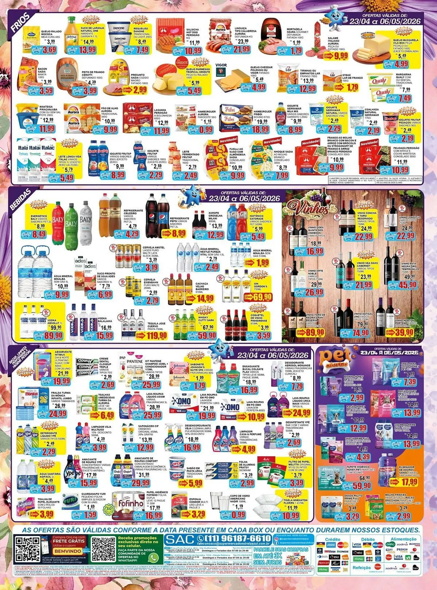 Encarte de Folheto Supermercado Estrela Azul 23 de abril até 6 de maio 2026 - Pagina 3