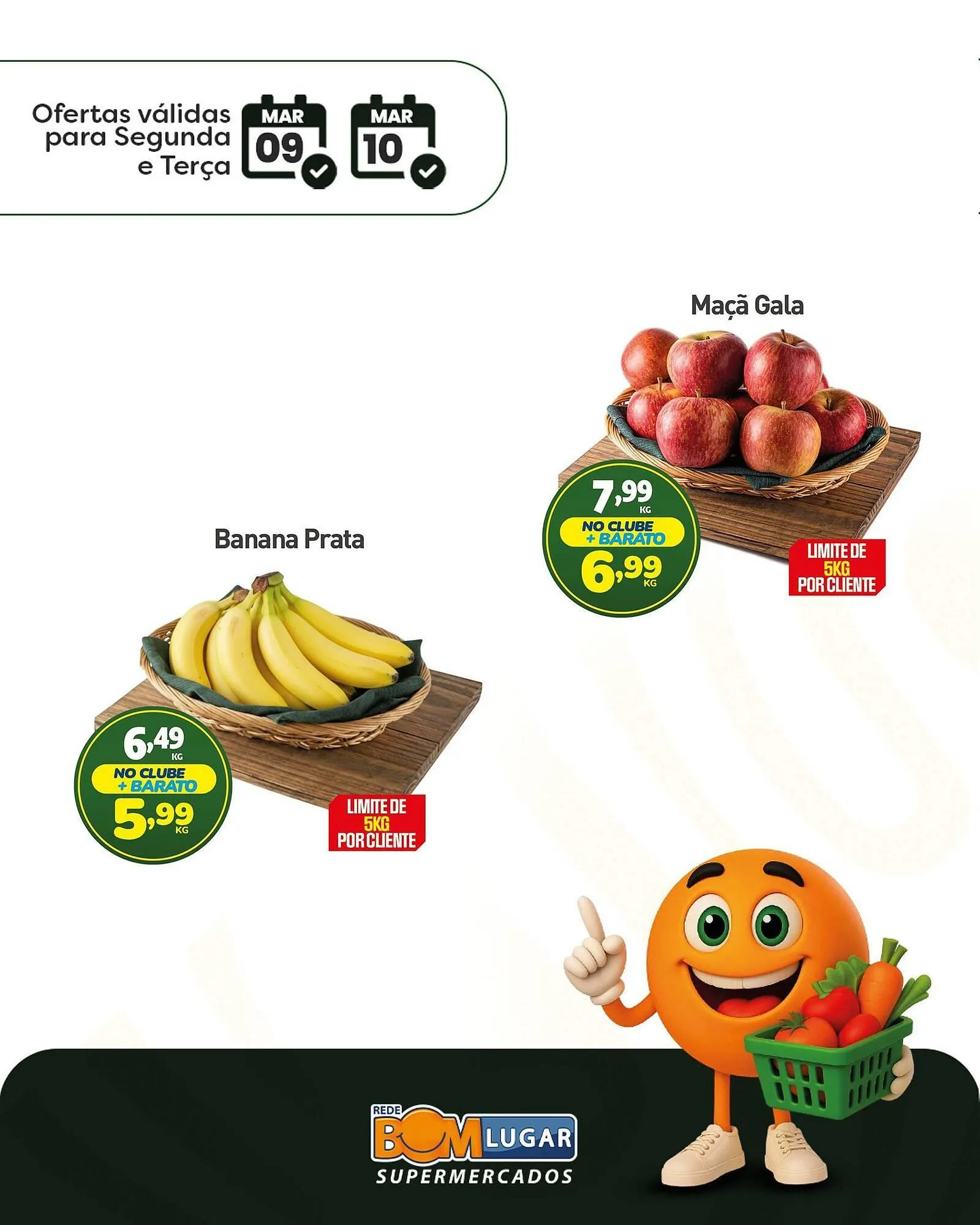 Encarte de Folheto Rede Bom Lugar 9 de março até 10 de março 2026 - Pagina 1