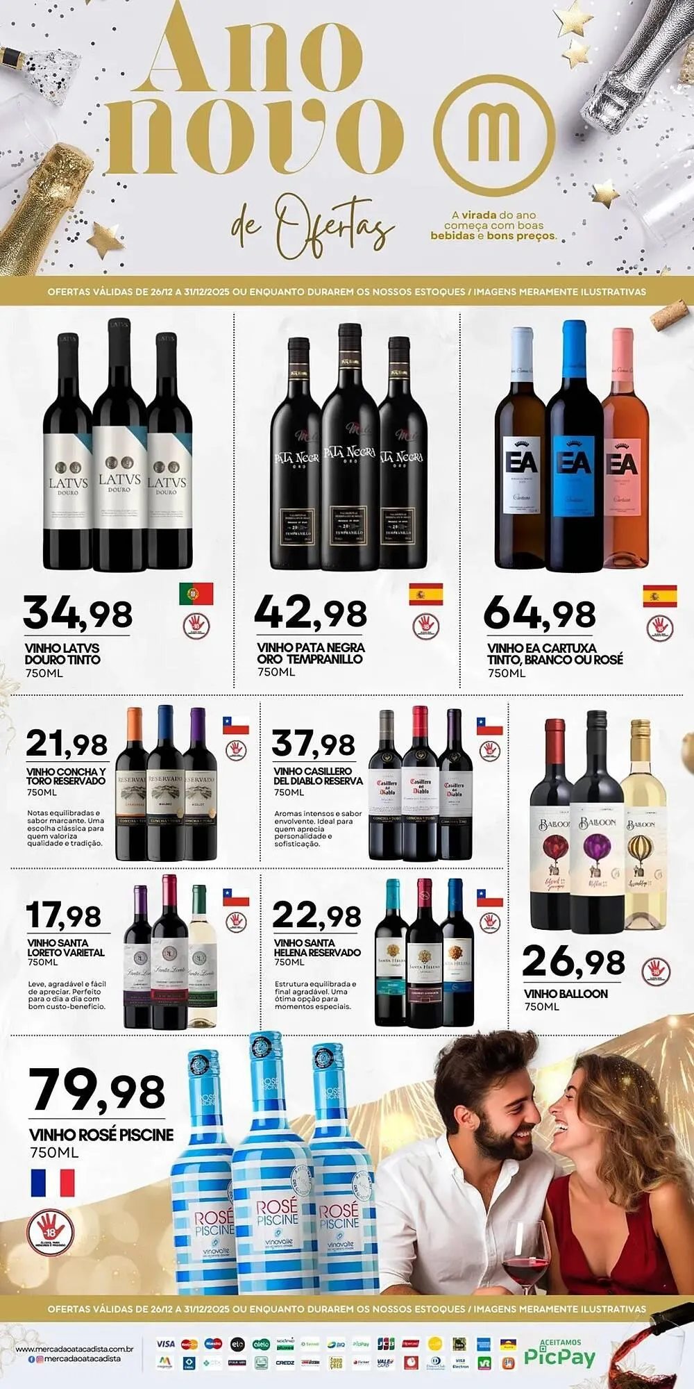 Encarte de Folheto Mercadão Atacadista 26 de dezembro até 1 de janeiro 2026 - Pagina 3
