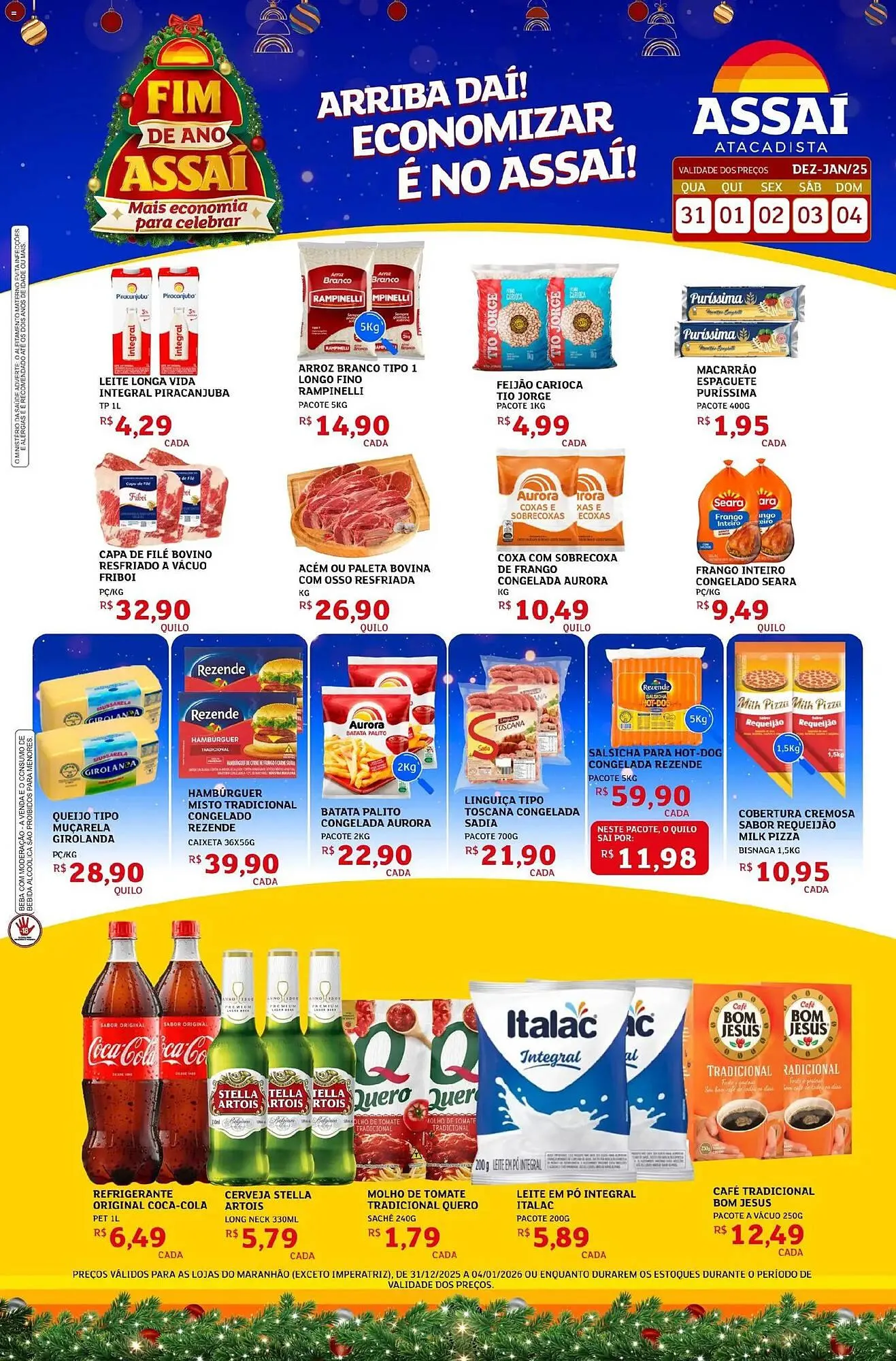 Encarte de Encarte Assaí Atacadista 31 de dezembro até 4 de janeiro 2026 - Pagina 1