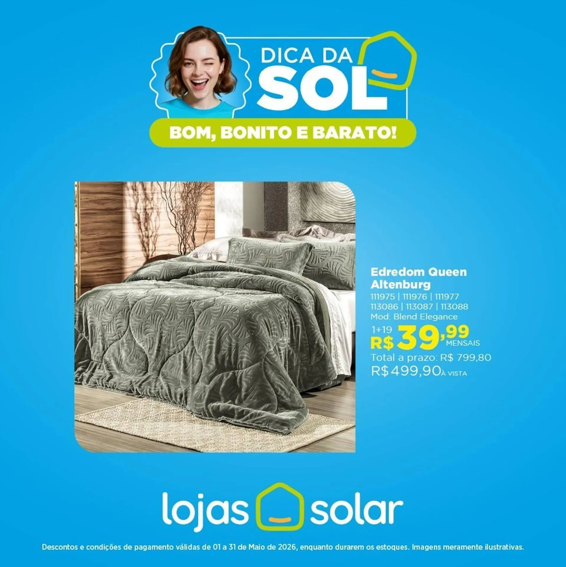 Encarte de Catálogo Lojas Solar 1 de maio até 31 de maio 2026 - Pagina 1