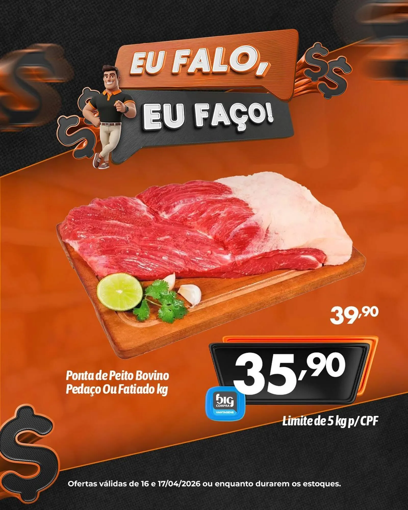 Encarte de Catálogo Supermercados Big Compra 16 de abril até 17 de abril 2026 - Pagina 1