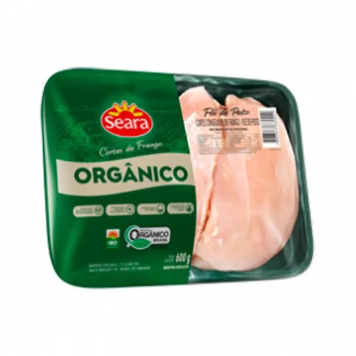 Filé De Peito Bandeja Seara Orgânico 600g