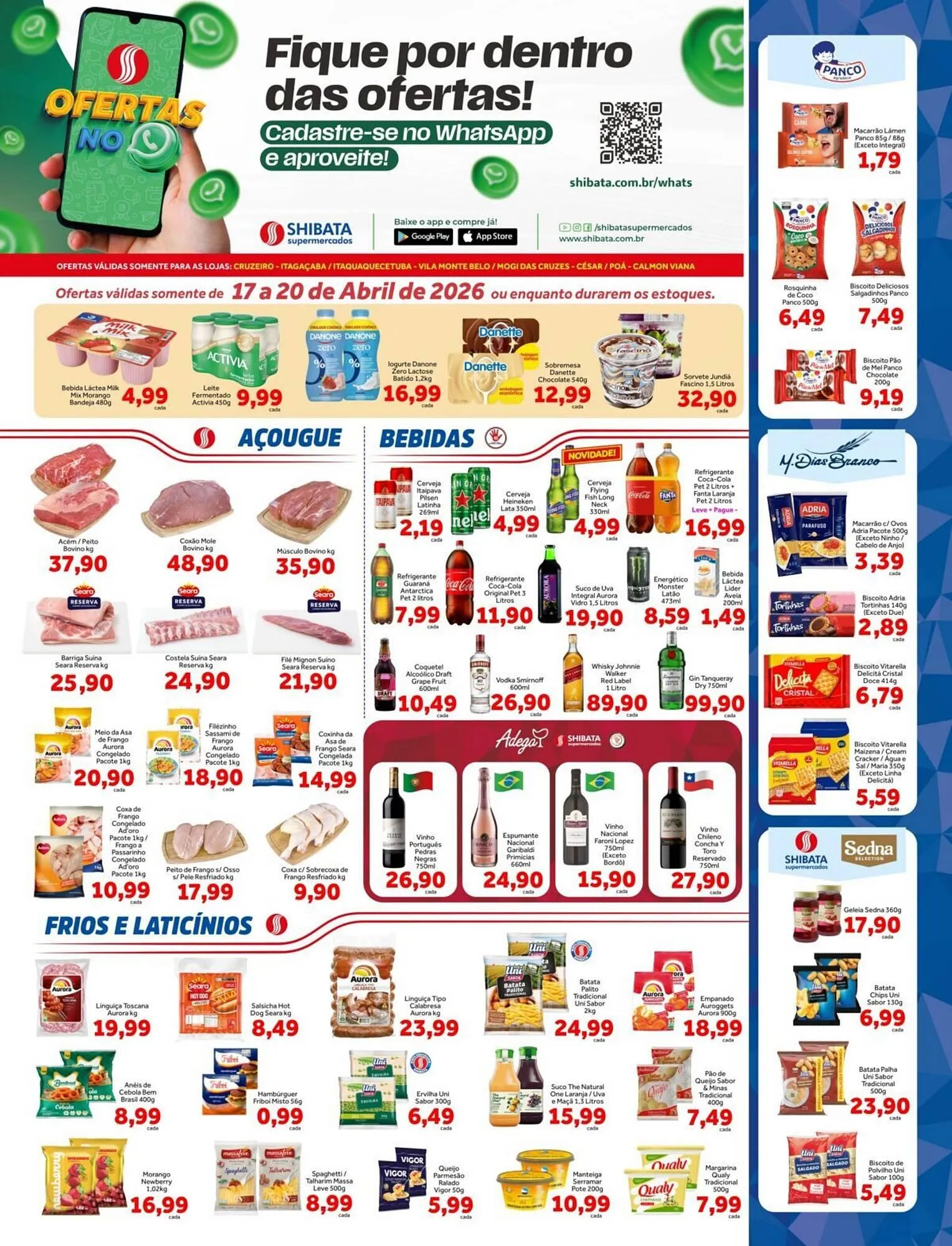 Encarte de Folheto Shibata Supermercados 16 de abril até 20 de abril 2026 - Pagina 1