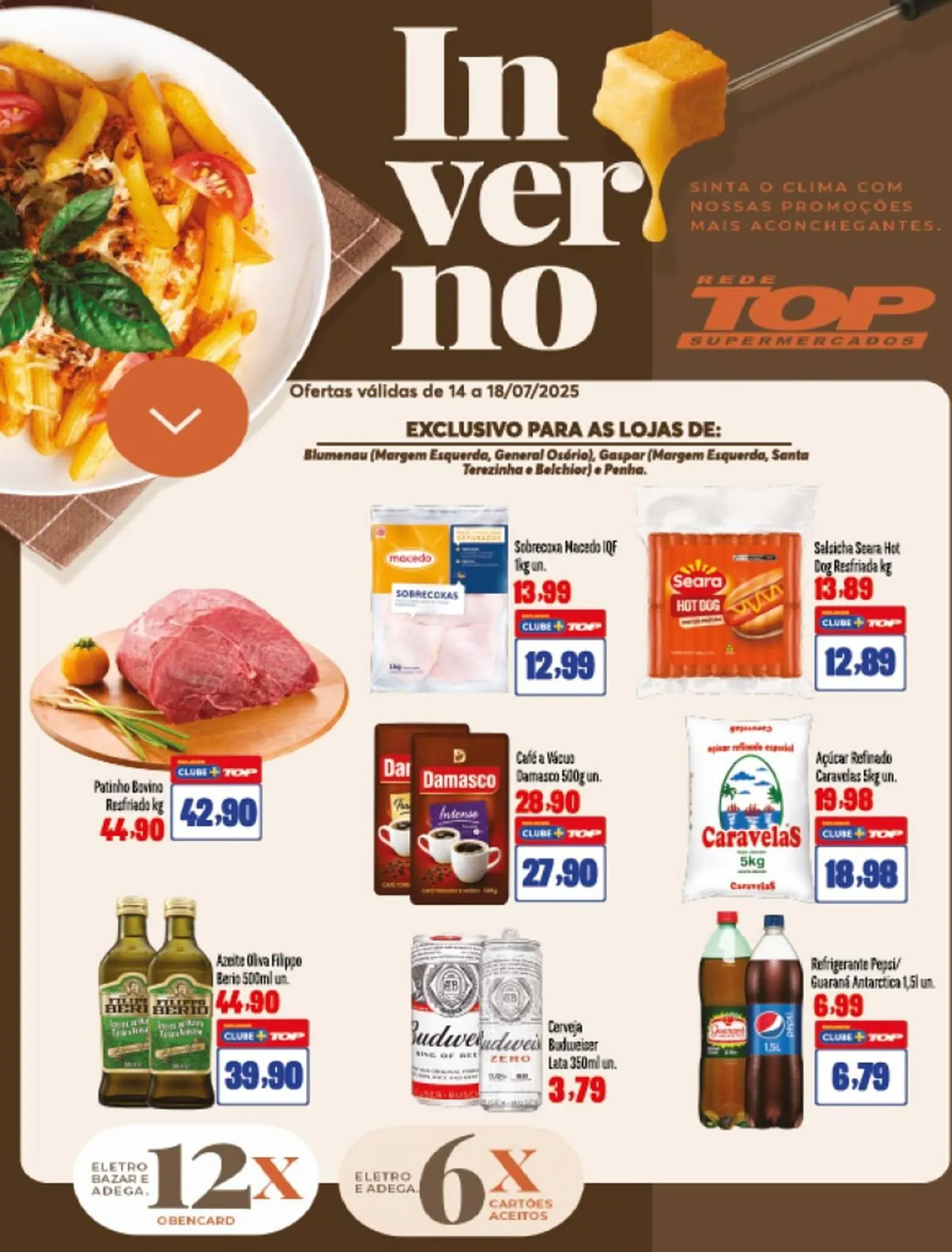 Encarte de Catálogo Rede Top 14 de julho até 18 de julho 2025 - Pagina 1