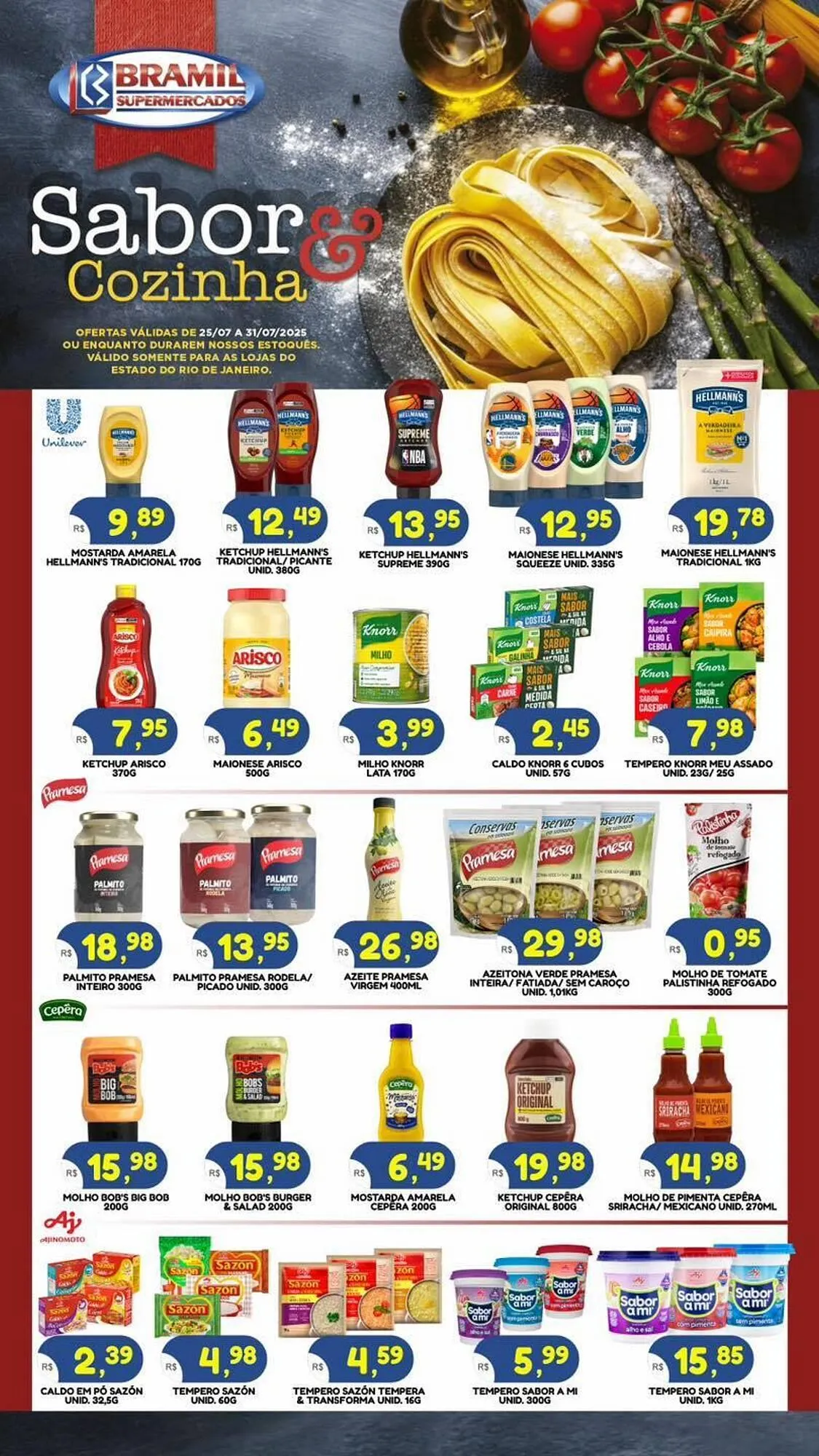 Encarte de Catálogo Bramil Supermercados 25 de julho até 31 de julho 2025 - Pagina 1