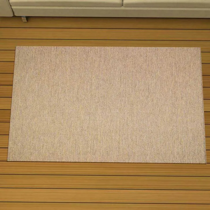 Tapete New Bouclê Retangular Poliéster (100x160cm) Havana