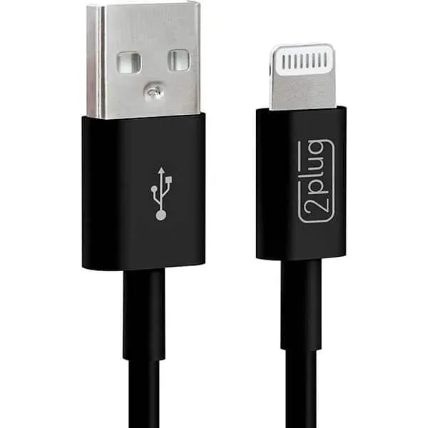 Cabo USB para lightning, certificado Apple, 1m, Preto, 2Plug - CX 1 UN