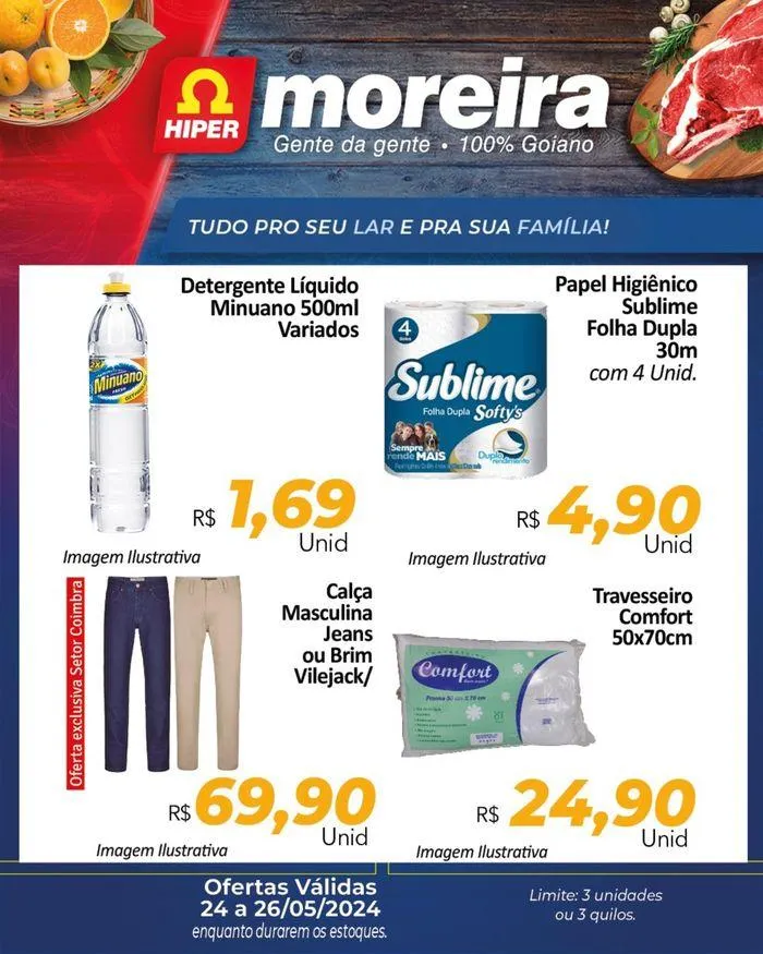 Encarte de Ofertas Hiper Moreira 24 de maio até 26 de maio 2024 - Pagina 2