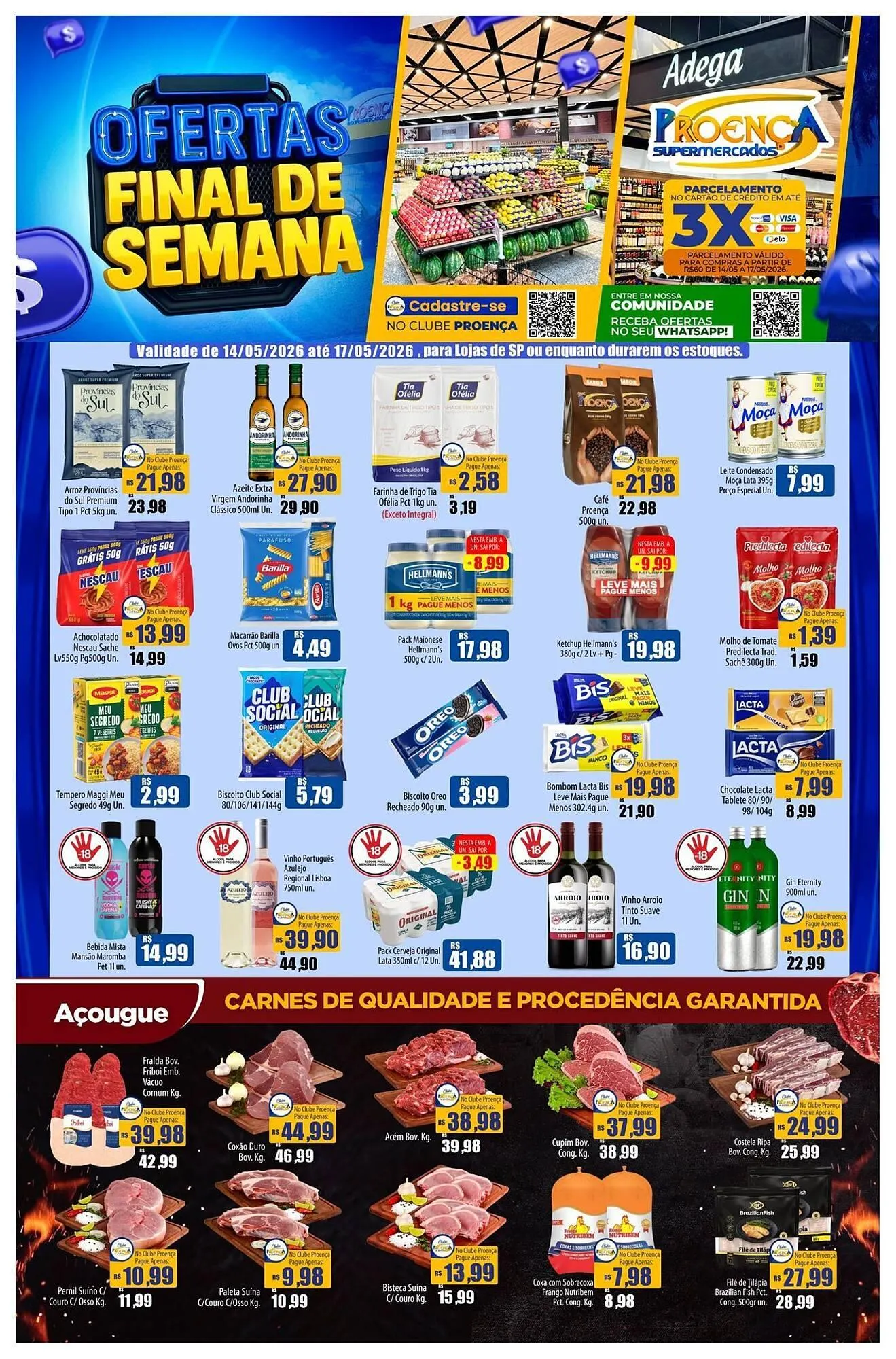 Encarte de Catálogo Proença Supermercados 14 de maio até 17 de maio 2026 - Pagina 1