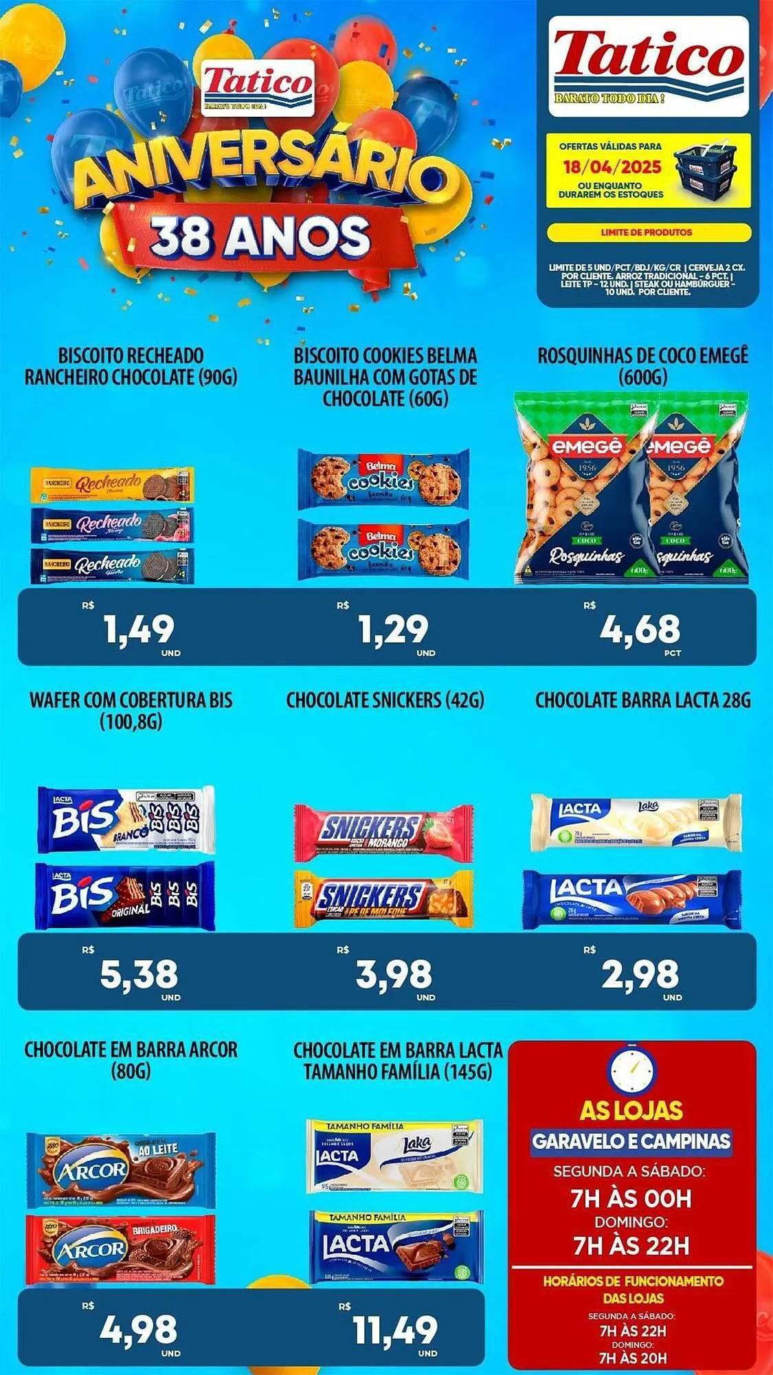 Encarte de Catálogo Tatico 18 de abril até 21 de abril 2025 - Pagina 9