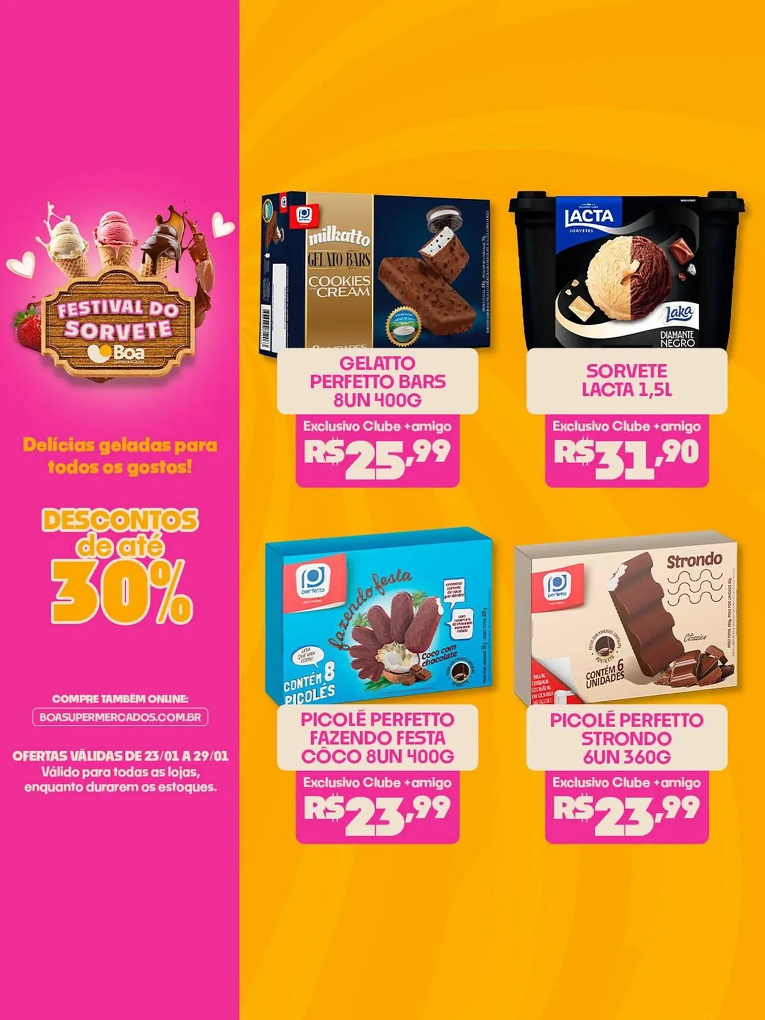 Encarte de Tabloide Boa Supermercados 23 de janeiro até 29 de janeiro 2026 - Pagina 2