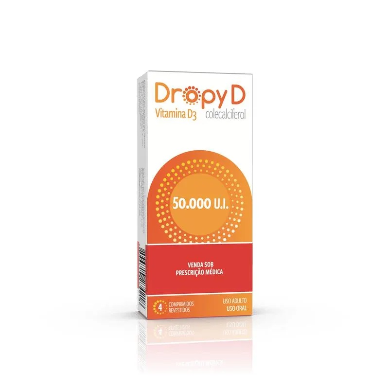 Dropy D 50.000ui Com 4 Comprimidos