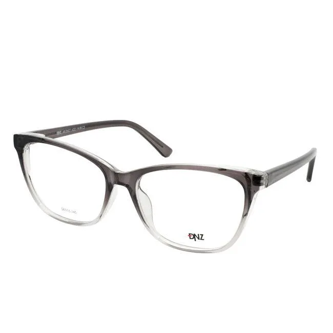 Armação de Óculos de Grau Dnz, modelo 1 4221, cor Preto Degradê, tamanho 54